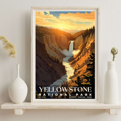 Yellowstone National Park Poster, Travel Art, Office Poster, Home Decor | S7 - image6